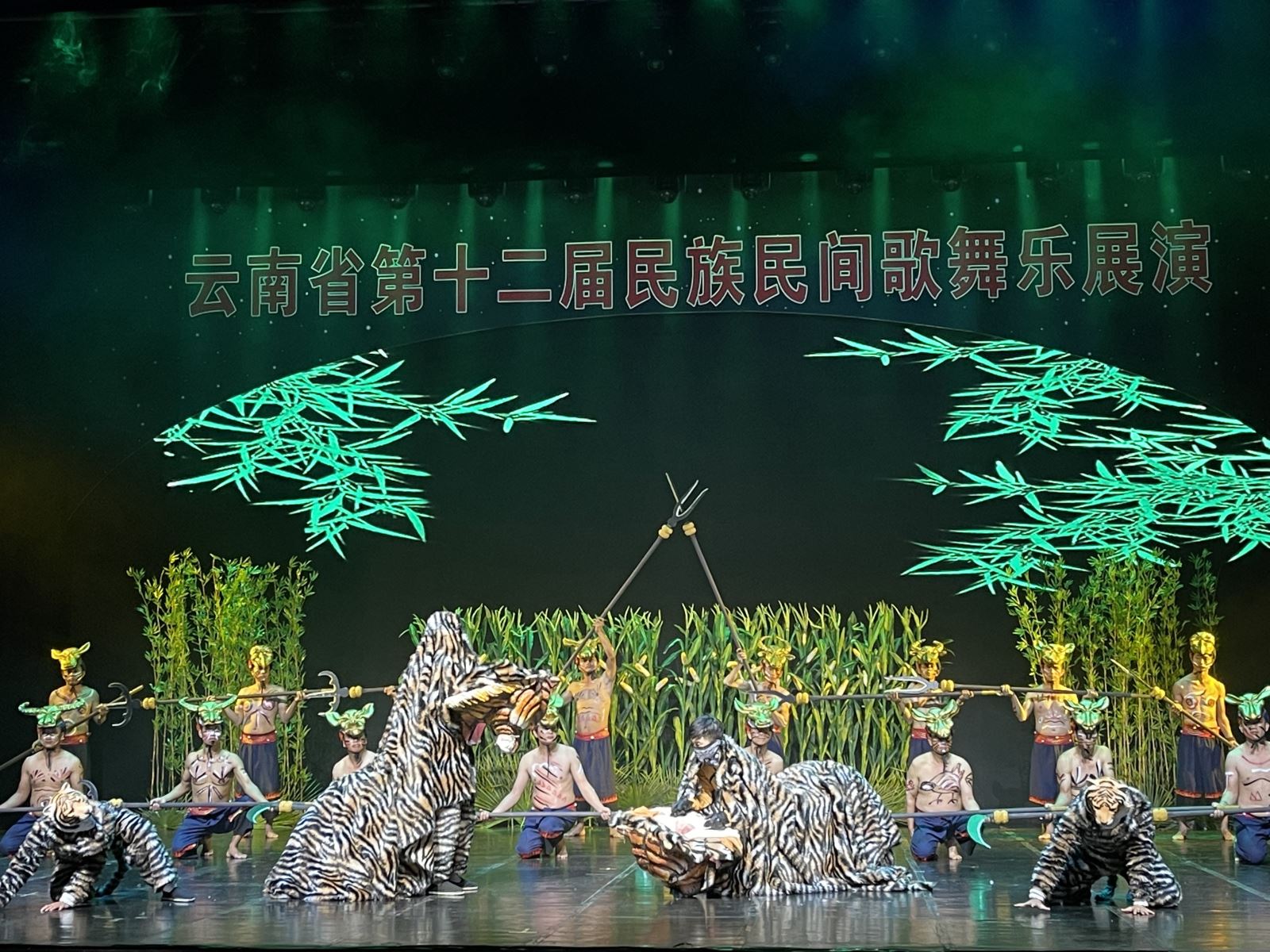 峨山县参加云南省第十二届歌舞乐展演节目《老虎傩面舞》已圆满录制完